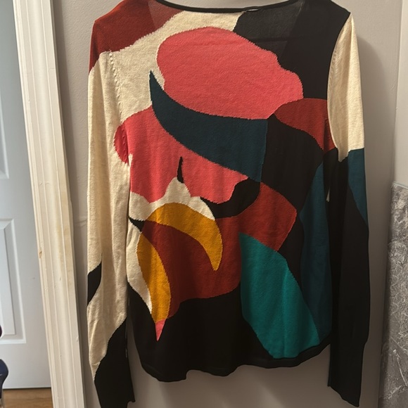 Chico’s NWT- pullover sweater- Multi-Color Size Small Chico’s Size 0 - Picture 3 of 5